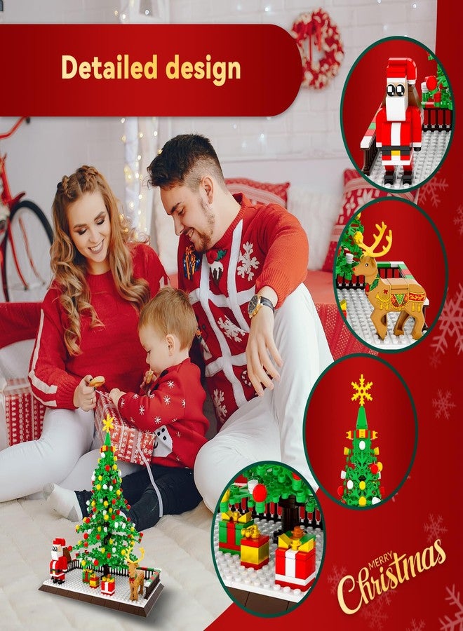 Eelexa Christmas Tree Building Block: Festive Figures Building Set with Santa Claus, 586 PCS for 6+ Ages Kids, Boys, Girls, Adult - Image 4